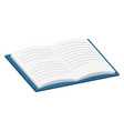 open book isometric icon studying and reading vector image