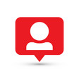 follower notification social media icon user user vector image
