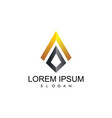 letter a 3d company logo vector image