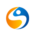 s letter abstract icon logo vector image vector image