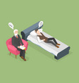 3d isometric flat conceptual vector image vector image