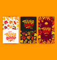 happy thanksgiving day celebration typography vector image vector image