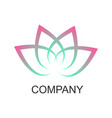 yoga logo design template vector image