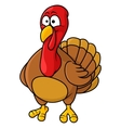 fun cartoon turkey vector image