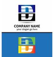letter d logo symbol vector image