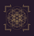 mandala sacred geometry vector image