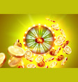 realistic 3d spinning fortune vector image