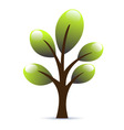 tree icon vector image vector image