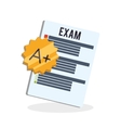 e-learning design education icon online concept vector image