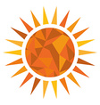 sun and summer design vector image