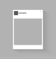 social network photo frame inspired vector image