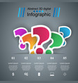 business infographics question mark vector image