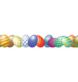 easter eggs vector image