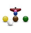 snooker pyramid balls vector image