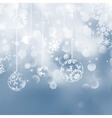 christmas bokeh background vector image vector image