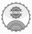african background with round ornament vector image