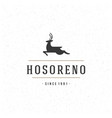 deer design element in vintage style for logo vector image vector image
