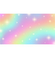 rainbow fantasy background holographic vector image