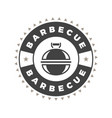 barbecue logo template object for logotype vector image