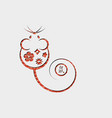 chinese zodiac sign year rat happy new year vector image vector image