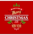 christmas labels emblems decorative elements vector image vector image