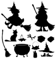 halloween icon set vector image