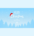 modern blue christmas banner with text and place vector image