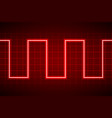 abstract neon red broken line pattern on dark vector image