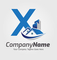 building and construction logo design template vector image