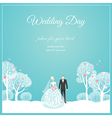 wedding park love vector image