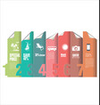 tourist infographic modern design vector image