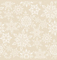 beige snowfalls pattern vector image vector image