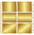 golden backgrounds vector image