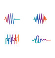 sound wave logo icon vector image