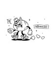 set of tattoo characters for halloween vector image vector image