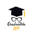 academic mortarboard with tassel university cap vector image
