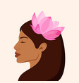 a beautiful indian woman vector image