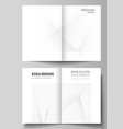 layout two a4 cover mockups design vector image