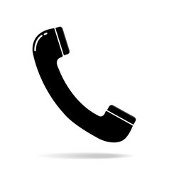 Phone icon button thumbnail Royalty Free Vector Image
