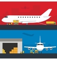 logistics infographic banner set flat vector image