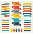 set of retro ribbons and labels for design vector image vector image