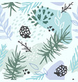 abstract winter seamless pattern vector image