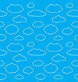 clouds seamless pattern background vector image