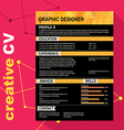cv template vector image