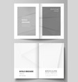layout two a4 cover mockups design vector image