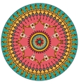 tribal round ornamental background vector image
