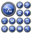 industrial buttons vector image