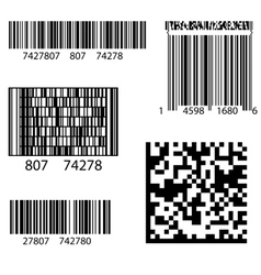 Shipping barcode sticker label template Royalty Free Vector