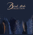 abstract blue navy decoration glitter golden vector image vector image