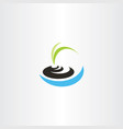 zen stones icon logo element vector image